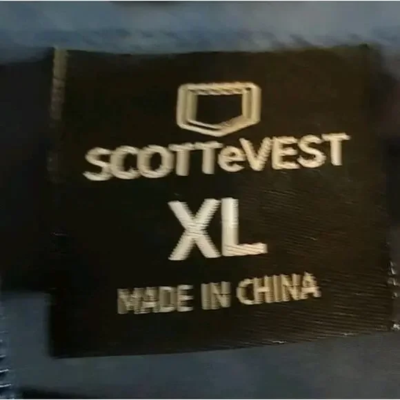 Men's SCOTTeVEST Pack Windbreaker TEC Blue Jacket Packable Repellent - XL - Picture 3 of 8